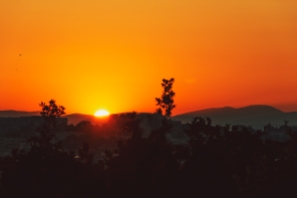 20110630-IMG_5427-Dramatic orange sunset over the hillside of Cannes